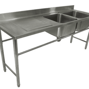 LAVAFONDO 2 TACHOS ACERO INOXIDABLE ECOBECK